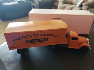 Preston Trucking Company The 151 Line Tractor Trailer 1937 Ford Diecast Ertl