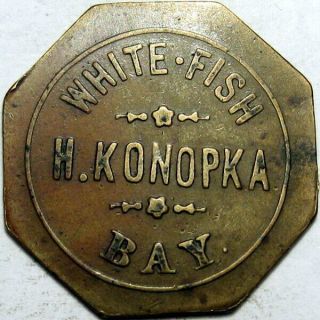 White Fish Bay Wisconsin Good For Token H Konopka Labor Check Unlisted Type