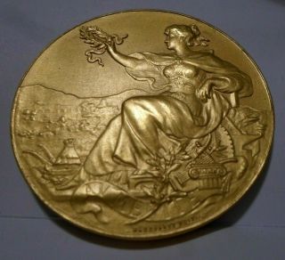 1900s Cooking / Culinary Expo / French Art Nouveau Bronze Medal