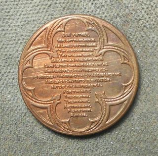 Capped Cent: Lord’s Prayer Embossed On Copper Cap On 1935p Lincoln 1c