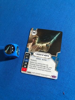 Star Wars Destiny Way Of The Force Dagger Of Mortis 117 Legendary W/ Die