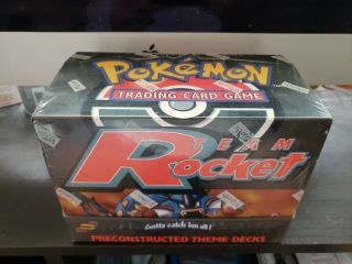 Pokemon Unlimited Team Rocket Theme Deck Display Box Factory