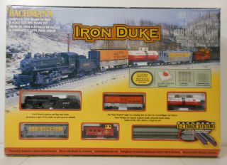 Bachmann Iron Duke 24005 N Scale Gauge Train Set E - Z Track 0 - 6 - 0 Santa Fe W/box