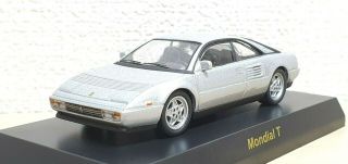 1/64 Kyosho Ferrari Mondial T Silver Diecast Car Model