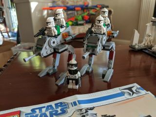 Lego Star Wars Clone Walkers (8014) 2 Walkers And 5 Figures