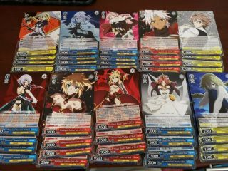 X4 Weiss Schwarz Fate Apocrypha Booster Complete Playset Rr/r/uncommon Common Nm