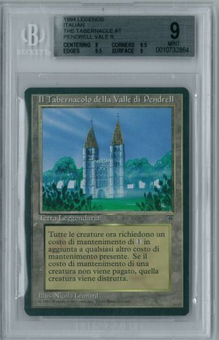 Magic Mtg Italian Legends The Tabernacle At Pendrell Vale Bgs 9 (9,  9.  5,  9.  5,  9)