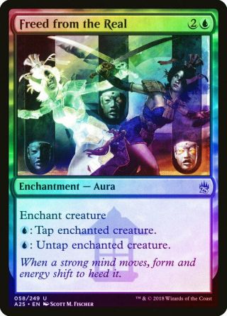 Freed From The Real Foil Masters 25 Nm Blue Uncommon Magic Mtg Card Abugames