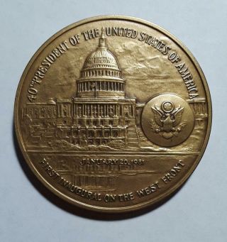 1981 Ronald Reagan Presidential Inaugural Medal 3 