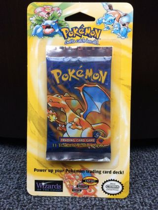 1999 Pokemon 1st First Edition Base Set Booster Blister Pack - Charizard Artwork