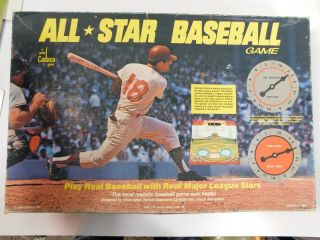 Vintage Cadaco All - Star Baseball Game With 62 Player Discs