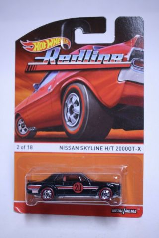 Hot Wheels Redline Series Nissan Skyline H/t 2000gt - X On Card