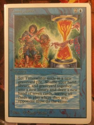 Timetwister Unlimited Mtg Magic The Gathering Light - Moderate Play