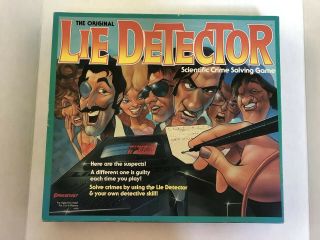 The Lie Detector Board Game Pressman 100 Complete Vintage