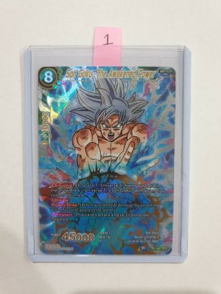 Dragon Ball Tcg Son Goku,  The Awakened Power Tb1 - 097 Scr Nm 1