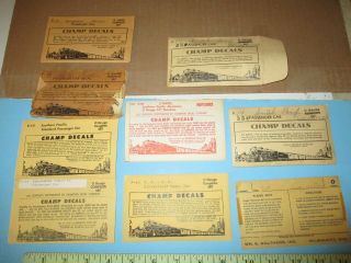 O Scale 8 Packs Champ,  1 Walthers Southern Pacific Passenger Cars