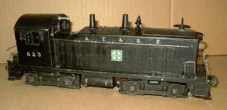 / Vintage Lionel O Trains.  " A.  T.  & S.  F.  Nw2 Diesel Switcher Locomotive 623 "