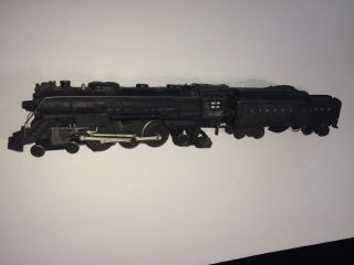Vintage Lionel Post War Train No.  2056 Die Cast " O " Scale Locomotive & Coal Car