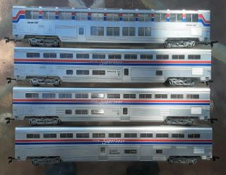 4 Ho Amtrak Superliner Passenger Cars By Ihc No Boxes
