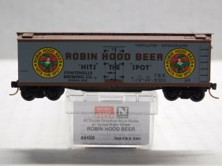 N Scale - Micro Trains Mtl - Robin Hood Beer 40 