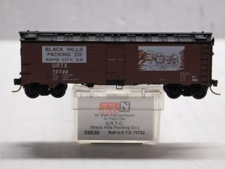 N Scale - Micro Trains Mtl - Black Hills Packing Co.  Urtc 40 