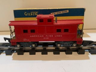 American Flyer 638 Red Caboose With Box