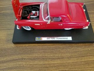 1:18 Scale Diecast Revell 1955 Ford Thunderbird With Base