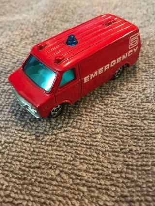 1977 Tomica Tomy Chevy Ambulance Van Diecast Emergency Vehicle - No.  F22 