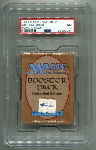 1993 Wotc Magic The Gathering Unlimited Booster Pack Psa 7
