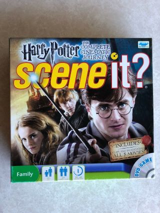 Scene It Harry Potter The Complete Cinematic Journey Board Game Complete