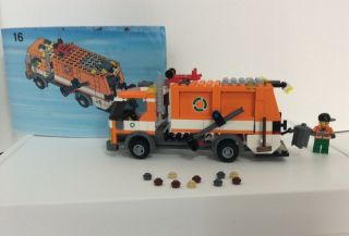 Retired Lego City 7991 Recycle Garbage Truck 100 Complete With Instructions
