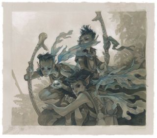 Fae Of Wishes Painting By Wylie Beckert For Mtg Throne Of Eldraine Set