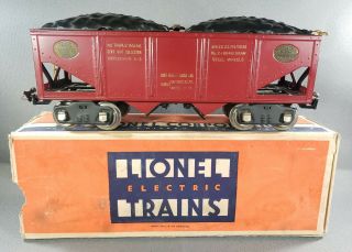 Lionel Standard Gauge 516 Hopper Car With Coal & Stamped Data W/ob Repainted