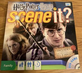 Scene It Harry Potter The Complete Cinematic Journey Board Game Complete