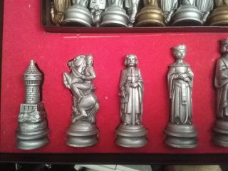 Renaissance Chessmen E.  S.  Lowe Chess complete set Anri Vintage 3