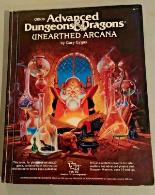 Ad&d Advanced Dungeons & Dragons Unearthed Arcana 1985 1st