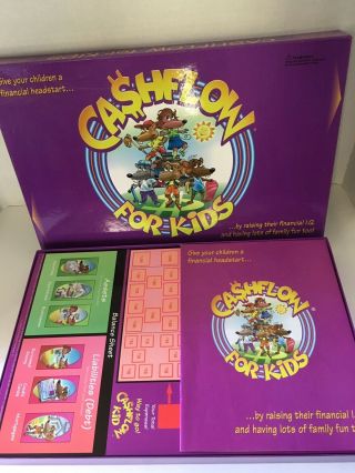 Cashflow For Kids Board Game Robert Kiyosaki Rich Dad Please Read 94 Complete