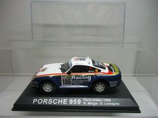 Ixo/altaya 1/43 Porsche 959 186 Paris - Dakar Rally 1986 " Metge/lemoyne "