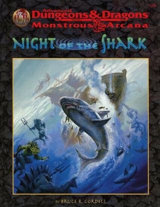 Night Of The Shark Vf D&d Ad&d Monstrous Arcana Module Dungeons Dragons Tsr