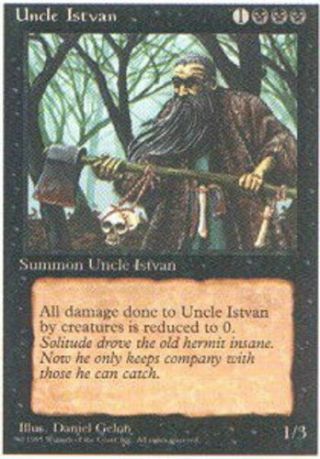 Uncle Istvan Heavily Played Alternate 4th Edition Fourth Ultimatemtg Magic Bla