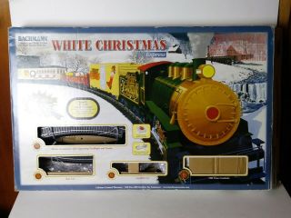 Vintage Bachmann White Christmas Express Ho Scale Electric Train Set