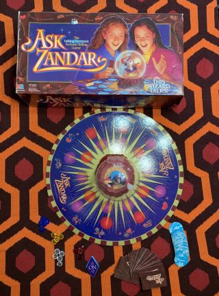 Vintage Milton Bradley Ask Zandar Board Game 1992