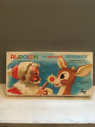 1977 Cadaco Inc.  Rudolph The Red - Nosed Reindeer Board Game
