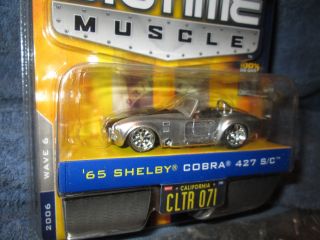 65 Shelby Cobra 427 S/c Silver Big Time Muscle Jada Dub City 1/64th 2006 Wave 6