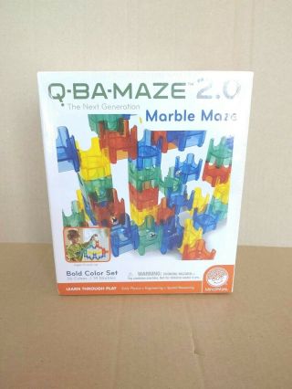 Q Ba Maze 2.  0 The Next Generation Marble Maze Bold Color Set 36 Cubes 14 Marbles