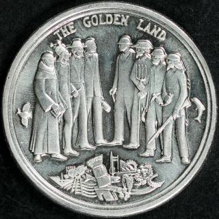 1769 - 1969 California Bicentennial The Golden Land Silver Medal MACO 2