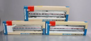 Walthers Ho Scale Amtrak Phase 3 Passenger Cars [3] Ln/box