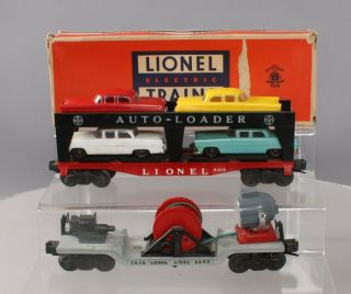 Lionel 6414 Evans Autoloader With 4 Automobiles & 3650 Operating Extension Searc