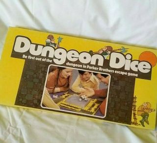 Dungeon Dice Escape Game 100 Complete Ages 8 To Adult 2 To 4 Players 1977