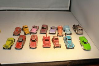 Tootsietoy Set Of Miniature Cars And Trucks Made In Usa
